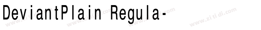DeviantPlain Regula字体转换